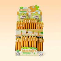 Set Pulpen Gel Lopet Cartoon Jump Carrot Design 92 PCS, Tulisan Halus, Cepat Kering, Tidak Kotorkan Tangan, Tinta Hitam 0.5mm, Pulpen Netral