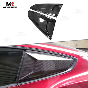 Robot phong cách sợi carbon bên cửa sổ louver bìa cho Ford <span class=keywords><strong>Mustang</strong></span> 2015 2021 phía sau bên Vent cửa sổ TRIM Bìa Phụ Kiện Xe Hơi - Product Image 1