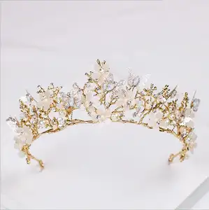 De Nieuwe Bruid Hoofdband Tiara Barokke Luxe Europese Stijl Van De Oude Koningin Kroon Kroon Ha-469