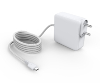 Cargador USB-C GaN de 140W con Cable Fijo, Apto para Teléfonos Inteligentes/Laptops/Otros Dispositivos Digitales, Diseño Compacto
