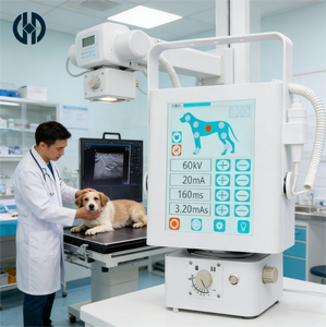 Appareil <span class=keywords><strong>de</strong></span> radiographie vétérinaire portable Manhua, système DR pour la radiologie animale et l'imagerie diagnostique - Product Image 1