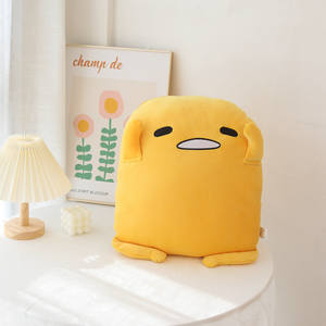 Dessin animé mignon jaune oeuf jaune frère Super doux en peluche <span class=keywords><strong>ours</strong></span> oreiller paresseux oeuf oreiller coussin - Product Image 3