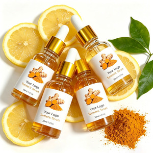 Suero Facial de Vitamina C y Cúrcuma de Marca Privada, Corrector de Manchas Oscuras Antienvejecimiento, Suero Aclarante para el Cuidado de la Piel OEM - Product Image 3