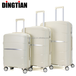 Soft Luxury Small Carry-On Luggage Set Unisex TSA Lock PP with Aluminum Spinner Wheels <strong>Hard</strong> <strong>Shell</strong> Import <strong>Suitcase</strong> on Wheels - Product Image 4