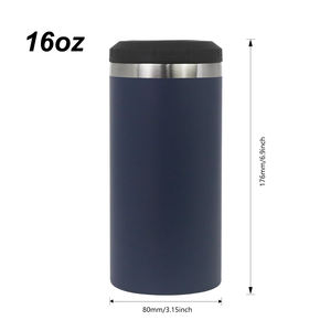 Yalıtımlı Metal paslanmaz çelik Coozies 16OZ bira şişesi tutucu yalıtımlı Can soğutucu bira açacağı Wordcup hediye ile kol olabilir - Product Image 5