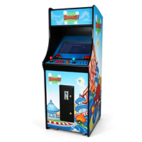 Machine d'arcade rétro Kiss Bang sur pied, personnalisée en usine, avec moniteur 22 pouces, 2 joysticks rouges, double tension 110V/240V