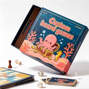 Custom personalized board games wholesale OEM children's <b>entertainment</b> games suitable for bulk business orders - Product Image 4