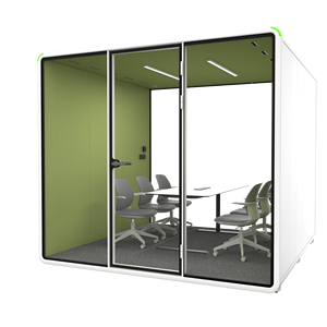 Cabine de transit aéroportuaire insonorisée avec fixation sécurisée et verre intelligent transparent à 50% - Product Image 6