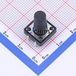 TSF001A17026A Tactile Switch DIP-4P,12x12mm Switch Round Button 2.6N Through Hole 12mm - Product Image 1