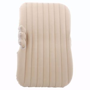 Cama inflable para coche, colchón inflable para exteriores, almohada de viaje de PVC con flocado, suministros para acampada, esterilla para dormir - Product Image 2