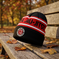 Bonnet de pêcheur vintage en acrylique 100% tricoté, brodé et personnalisé, avec doublure jacquard et nœuds, pour l'hiver et la plage, avec logo personnalisé