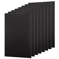 Plaque en fibre de carbone 3K Twill, finition brillante ou mate, panneau CFRP, découpe CNC personnalisée pour drones RC, équipement automobile et sportif
