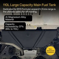 BYD Leopard 5 Bao 5 110L JK Sub Tank 4x4 Hybrid Jarak Jauh Ekspansi Bahan Bakar Paduan Al-Mg Pelat Samping 3mm Garansi 5 Tahun