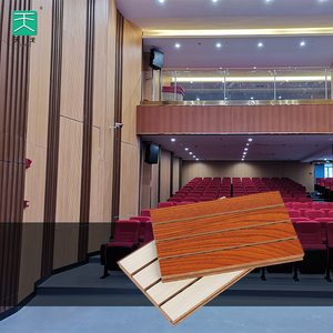 Pannelli Acustici in Legno Scanalati Ignifughi Tiange per Pareti Decorative con Assorbimento Acustico e Isolamento Acustico - Product Image 2