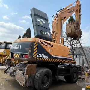 Excavatrice sur pneus hydraulique Hyundai 210W-9T, équipement de construction lourd, excavatrice à vendre, excavatrices 210W-9 - Product Image 4