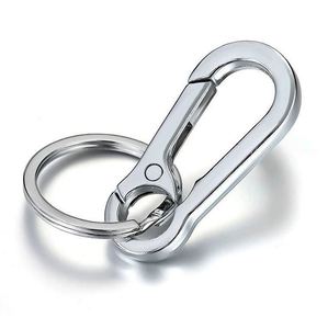 Zinc Alloy Metal <b>Keychains</b> Keyring Silver Color Key Chain Ring Clip Holder Organizer for Home Car Keys Key Finder Women Men - Product Image 1