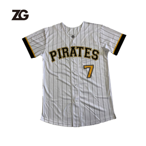 Maillots <span class=keywords><strong>de</strong></span> baseball à succès, imprimés par sublimation, style boutonné, vêtements <span class=keywords><strong>de</strong></span> <span class=keywords><strong>sport</strong></span> 100 % polyester, <span class=keywords><strong>pas</strong></span> chers, pour hommes - Product Image 3