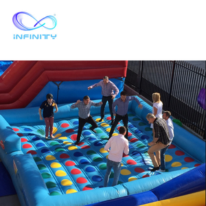 2019 divertido <span class=keywords><strong>twister</strong></span> <span class=keywords><strong>juego</strong></span> de Deportes de aire inflable saltar tornado inflable colchón de seguridad para <span class=keywords><strong>niños</strong></span> y adultos - Product Image 6
