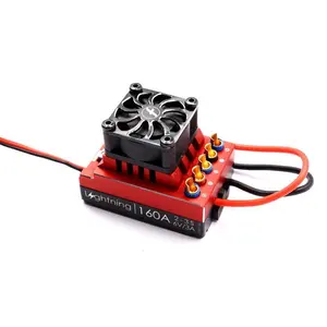 RC Lightning 160A ESC เครื่องควบคุมความเร็วอิเล็กทรอนิกส์,สำหรับงานอดิเรกควบคุมวิทยุรถมาตราส่วน1/6รถแข่งรถบรรทุกมอนสเตอร์ออฟโรด