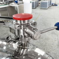 Réservoir de stockage et de mélange de liquides en acier inoxydable LIENM, agitation motorisée, volume personnalisable pour l'alcool, l'éthanol, les produits chimiques