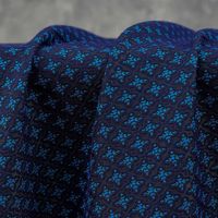 Kain Brokat Jacquard Geometris Tenun Twill untuk Pakaian Etnik Tradisional & Pembuatan Kostum