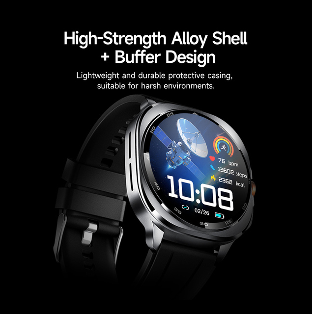 2026 New Smart Watch for Men GPS Multi-Satellite Positioning 1.43" AMOLED Screen AI Dial AI Q&A 530mAh Battery 128 Sports Modes