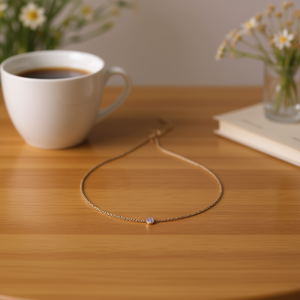 Colorful Zircon <b>Beaded</b> <b>Necklace</b> Gold Plated Stainless Steel Unisex Fashion Gift Jewelry PQT12 - Product Image 3