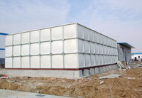 Réservoir de stockage d'eau d'incendie en fibre de verre FRP GRP 5000-200000 litres gallon 10 -10000m3 conteneurs de stockage d'eau réservoir d'eau domestique
