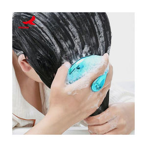 Brosse à shampooing massante pour le cuir chevelu en acier inoxydable avec coussin d'air et savon pour l'exfoliation des pellicules et le soin du cuir chevelu - Product Image 2