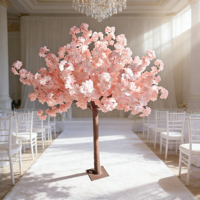 Nouvel arbre artificiel de fleurs de cerisier orange pour la décoration de centre de table de mariage