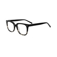 Gafas de acetato de alta calidad con bisagras de resorte, montura cuadrada, lentes ópticas de diseñador para mujer