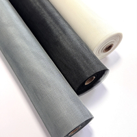 Fournisseur d'usine pas de décoloration pas cher moustiquaire noir fibre de verre fenêtre Mesh18 * 16 rouleau 0.28mm moustiquaire en gros