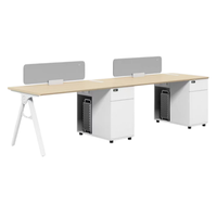 Poste de travail modulaire au design simple pour bureau, table de travail, mobilier de poste de travail