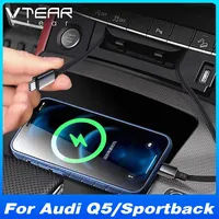 Station d'accueil Vtear pour voiture, hub de charge rapide PD 45W, pièces de décoration intérieure, accessoires automobiles pour Audi Q5 / Sportback 2018-2025