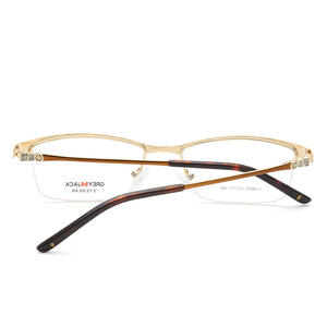 Gafas de metal con media montura Greyjack para mujer, lentes planas, montura mediana, SF9020, gafas para miopía - Product Image 5