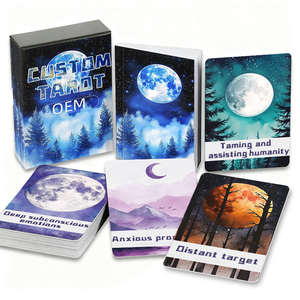Fabbrica sorgente Custom luna mistero tarocchi produttore di stampa personalizzata 72 pezzi gioco di carte con materiale cartaceo - Product Image 1