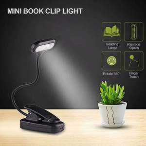 Mini Lámpara LED Ecológica Moderna para Lectura, Lámpara de Mesa con Protección Ocular, Ajustable, con Clip, Funciona con Batería, Flexible - Product Image 2