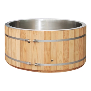Bain froid en cèdre, bain froid et chaud, refroidisseur pour sauna, spa, hôtel, salle de sport, bain de glace pour 2 personnes avec refroidisseur - Product Image 5