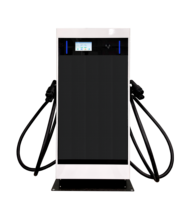 Nueva Estación de Carga Rápida DC para Vehículos Eléctricos de Alta Potencia con Pantalla LED Grande, 80KW, CCS2, CCS1, GBT, Doble Conector, de Pie, con Control Remoto OCPP