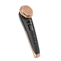 Portable positive ion facial cleansing massager, microwave vibration rf beauty EMS face/amazon hot seller