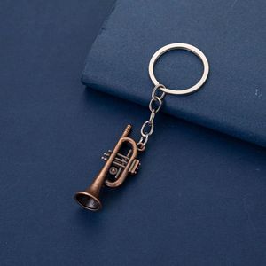 Mini trompette, instrument de musique, porte-clés, petit pendentif en métal, cadeau musical - Product Image 3