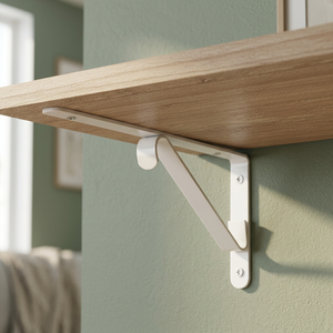 Paire de supports Jali ivoire L 6 pouces, support de montage ivoire L 6 pouces, paire de supports Jali ivoire L 6 pouces pour grille Jali - Product Image 3