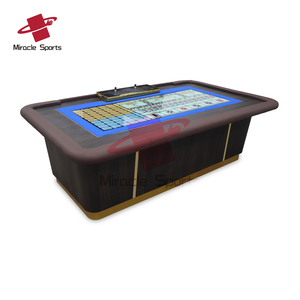 Table de jeu professionnelle Miracle Gaming Sic Bo, grande et petite, pour jeux de casino, avec accessoires assortis pour le poker, en vente, MGTPT-019, table de poker - Product Image 5