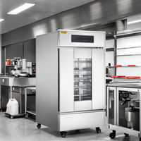 MILDRICH Appareil de fermentation de la pâte pour boulangerie commerciale, contrôle tactile, thermostat réglable, contrôle de l'humidité, 6 étagères, multi-tension