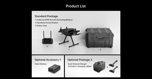 Reebot E900, drone industriel avec 55 minutes de vol, 35 km d'autonomie, cartographie RTK, inspection, recherche et sauvetage, avec charge utile - Product Image 3