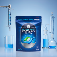 Capsules de lessive tout-en-un certifiées OEM ODM CLA à la glycérine 15g Origine Corée Nettoyage Puissant Océan Frais Usage Quotidien Familial Unisexe Usage Intensif
