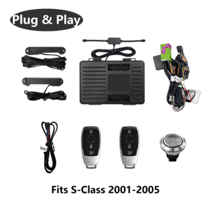 Sistema Keyless <span class=keywords><strong>Go</strong></span> per Mercedes-Benz Classe S 2001-2005, Aggiornamento PKE, Avviamento Remoto del Motore, Plug and Play con Cablaggio Dedicato - Product Image 1