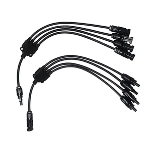 Conector de Cable para Panel Solar Fotovoltaico, Conexión Paralela de 1 a 4 Placas de Batería, Conectores Solares en Forma de Y - Product Image 1
