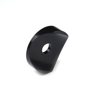 Entretoise courbée <span class=keywords><strong>en</strong></span> nylon <span class=keywords><strong>noir</strong></span> sur mesure pour tube rond, usinée CNC, fixation pour meubles - Product Image 1