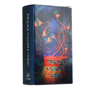 Jeu de tarot personnalisé de la déesse de l'<span class=keywords><strong>oracle</strong></span> et <span class=keywords><strong>des</strong></span> chats avec guide d'anime en feuille d'or emballé dans une boîte en papier d'art avec impression de logo personnalisé pour jouer - Product Image 1